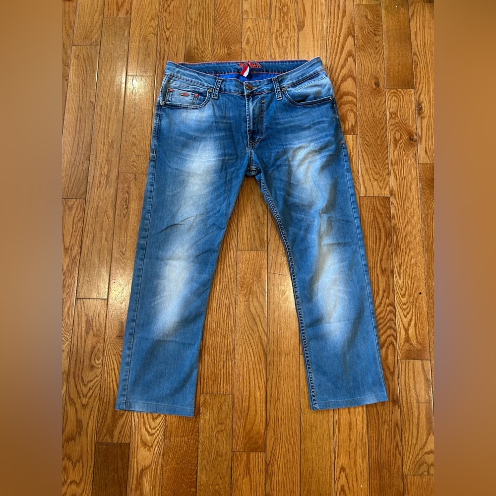 Paul Smith Jeans Pants Mens Straight Leg Jeans Blue Size 36 Lightweight - Picture 3 of 12